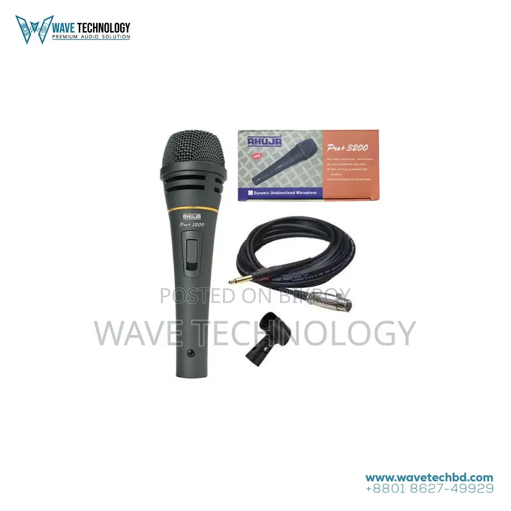 Ahuja PRO+3200 Supercardioid Dynamic Studio Microphone