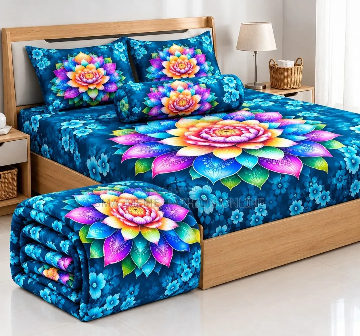 5 Pieces 3D Print Comforter Set