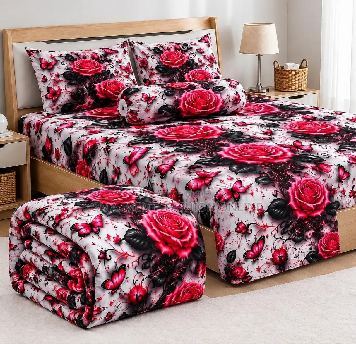 5 Pieces 3D Print Comforter Set