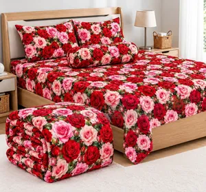 5 Pieces 3D Print Comforter Set