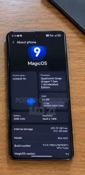 Honor 90 5G 512 GB Black