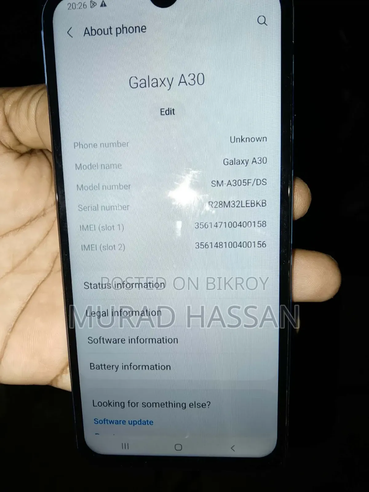 Samsung Galaxy A30 64 GB Black