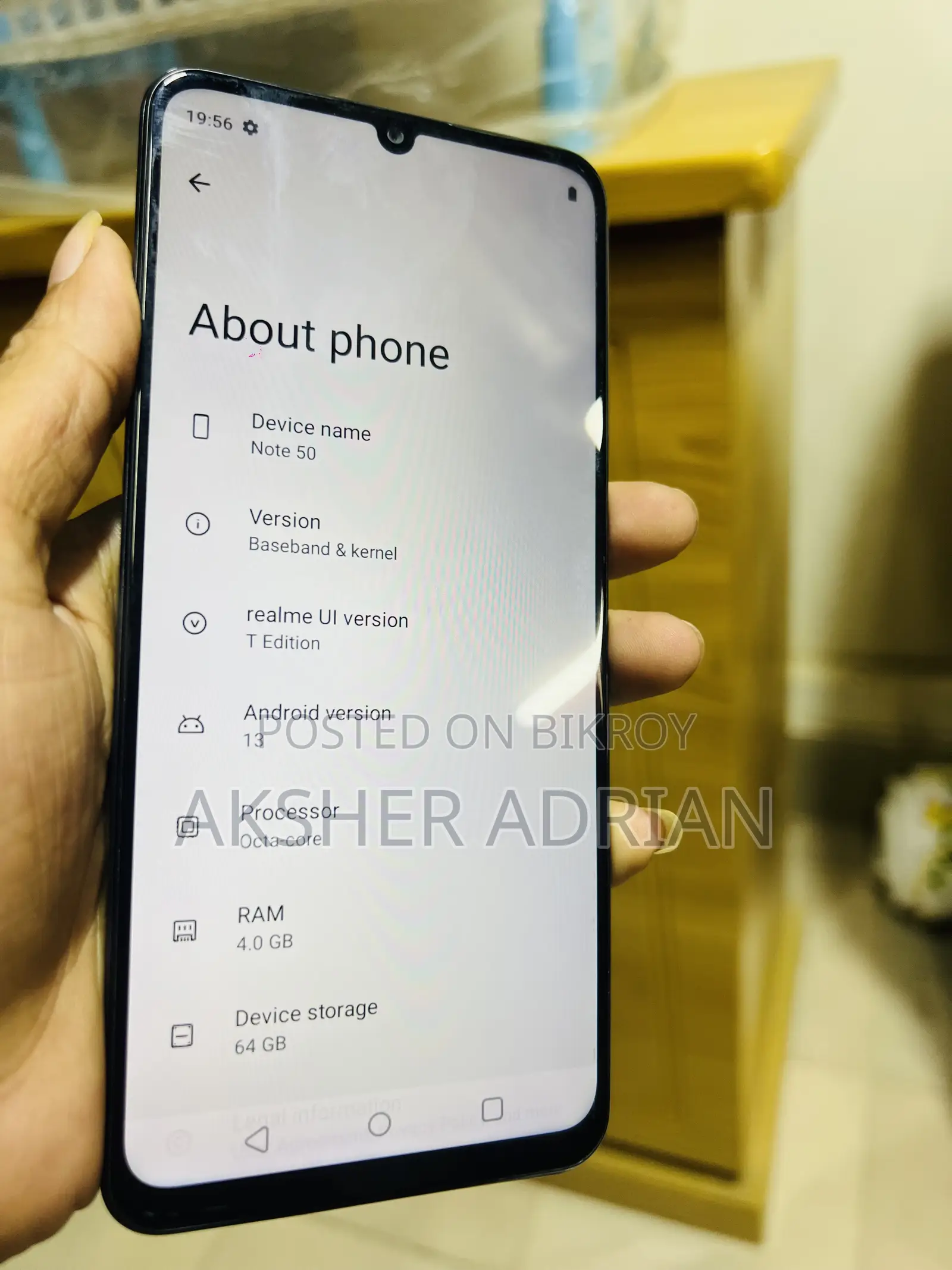 New Realme Note 50 64 GB Gray