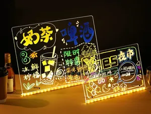 DIY Acrylic Luminescent Lamp – LED Message Note Board With Pen