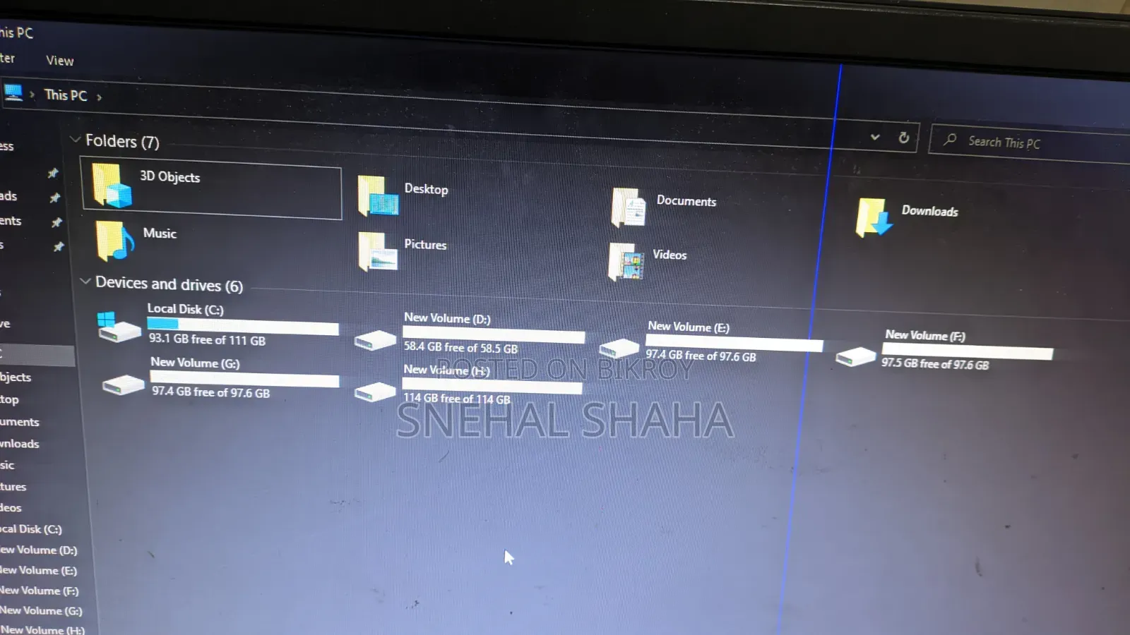 Desktop Computer 6GB Intel Pentium HDD+SSD 500GB