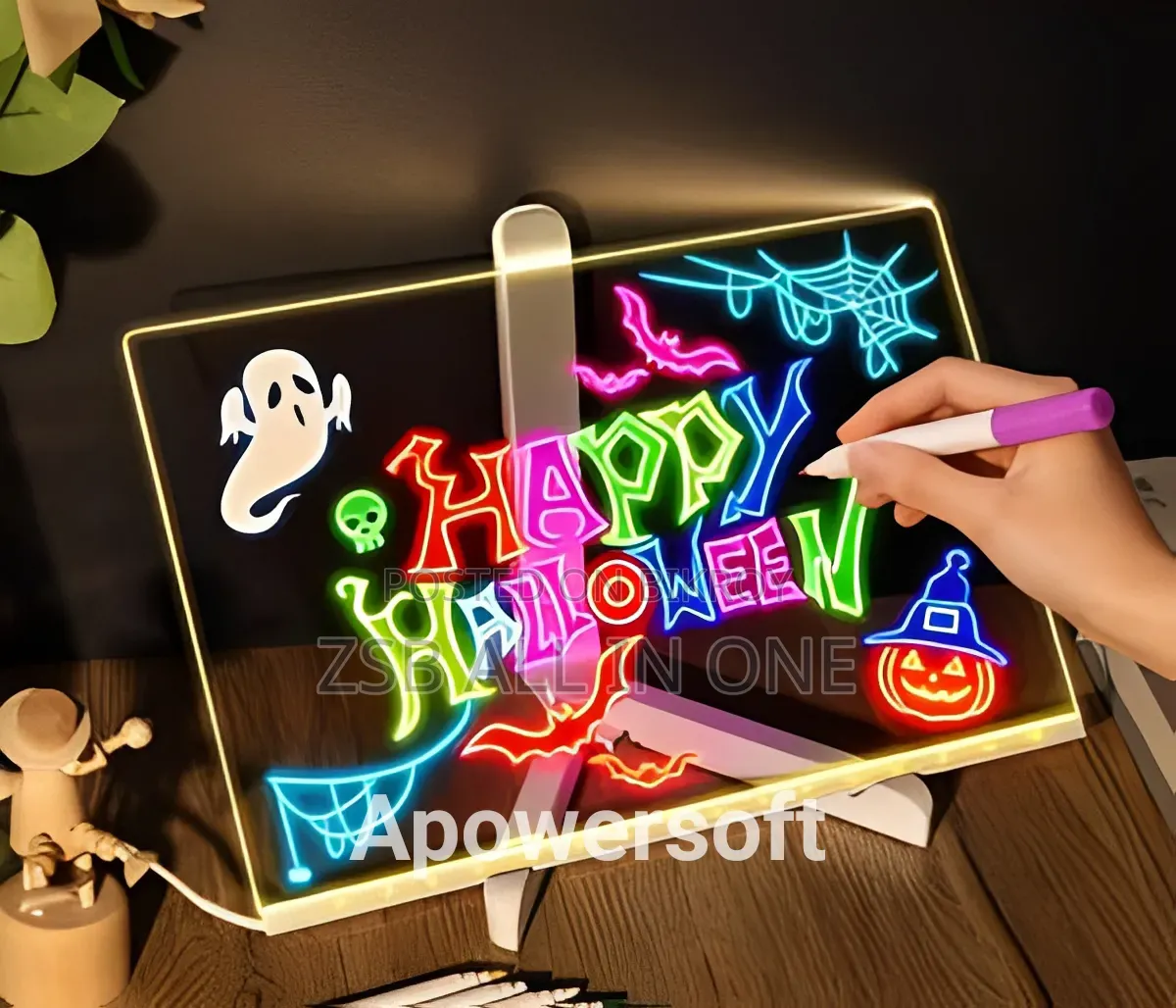 DIY Acrylic Luminescent Lamp – LED Message Note Board With Pen