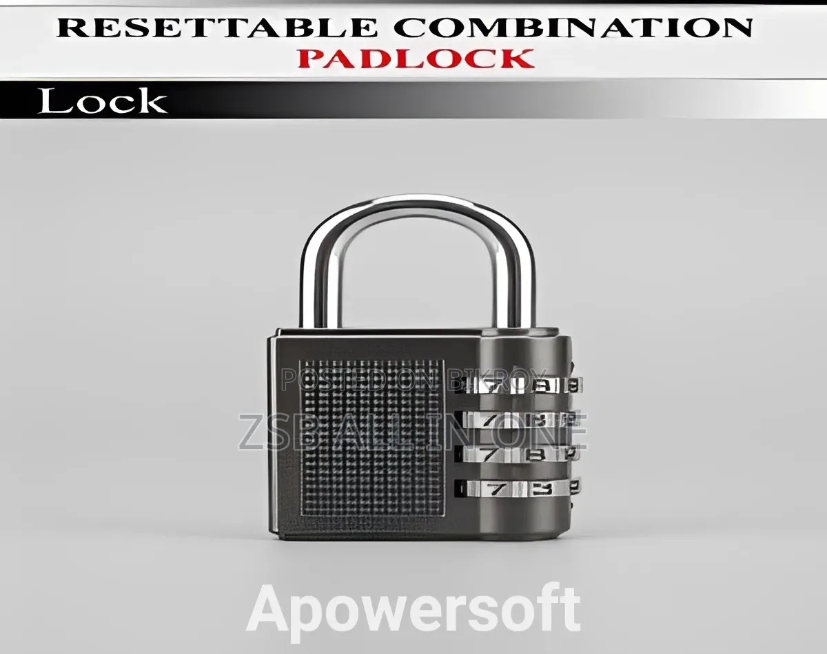 Heavy-Duty 4-Digit Password Combination Padlock