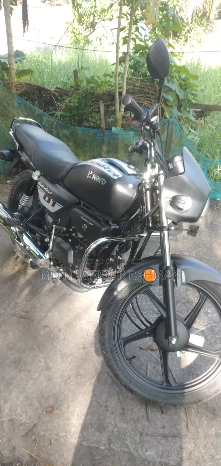 Hero Splendor Plus Sports 2025 Black