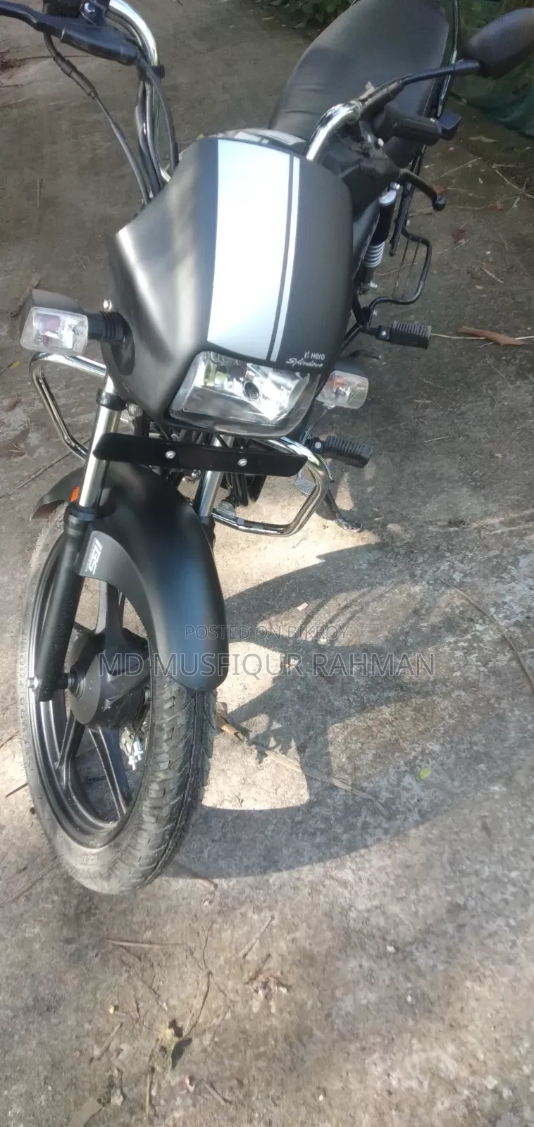Hero Splendor Plus Sports 2025 Black