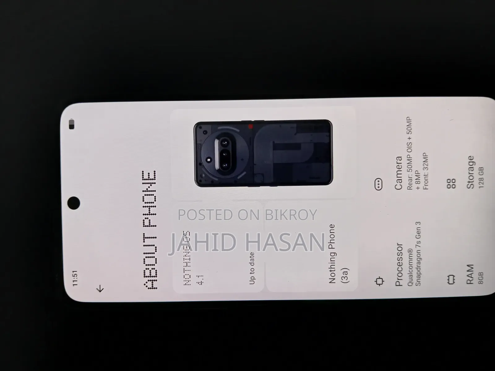 Nothing Phone 3a 128 GB Black