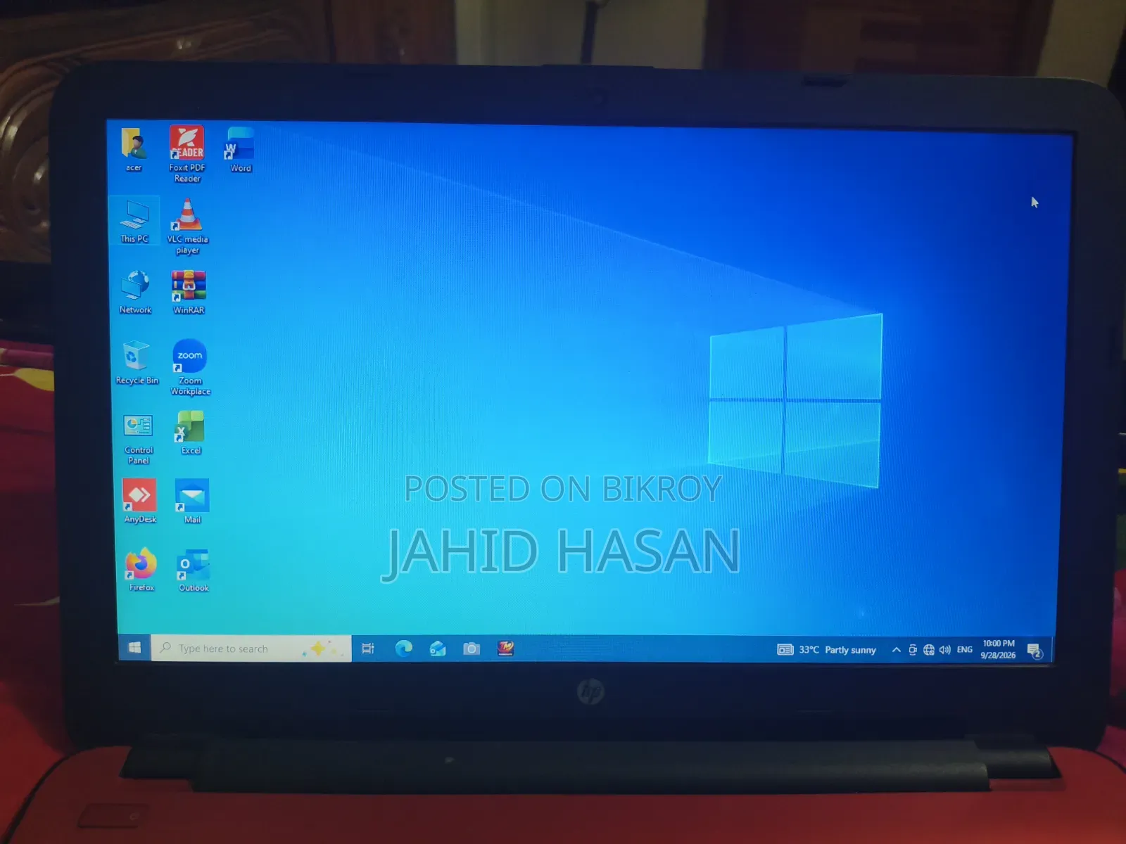Laptop HP 4GB Intel Core i3 SSD 256GB