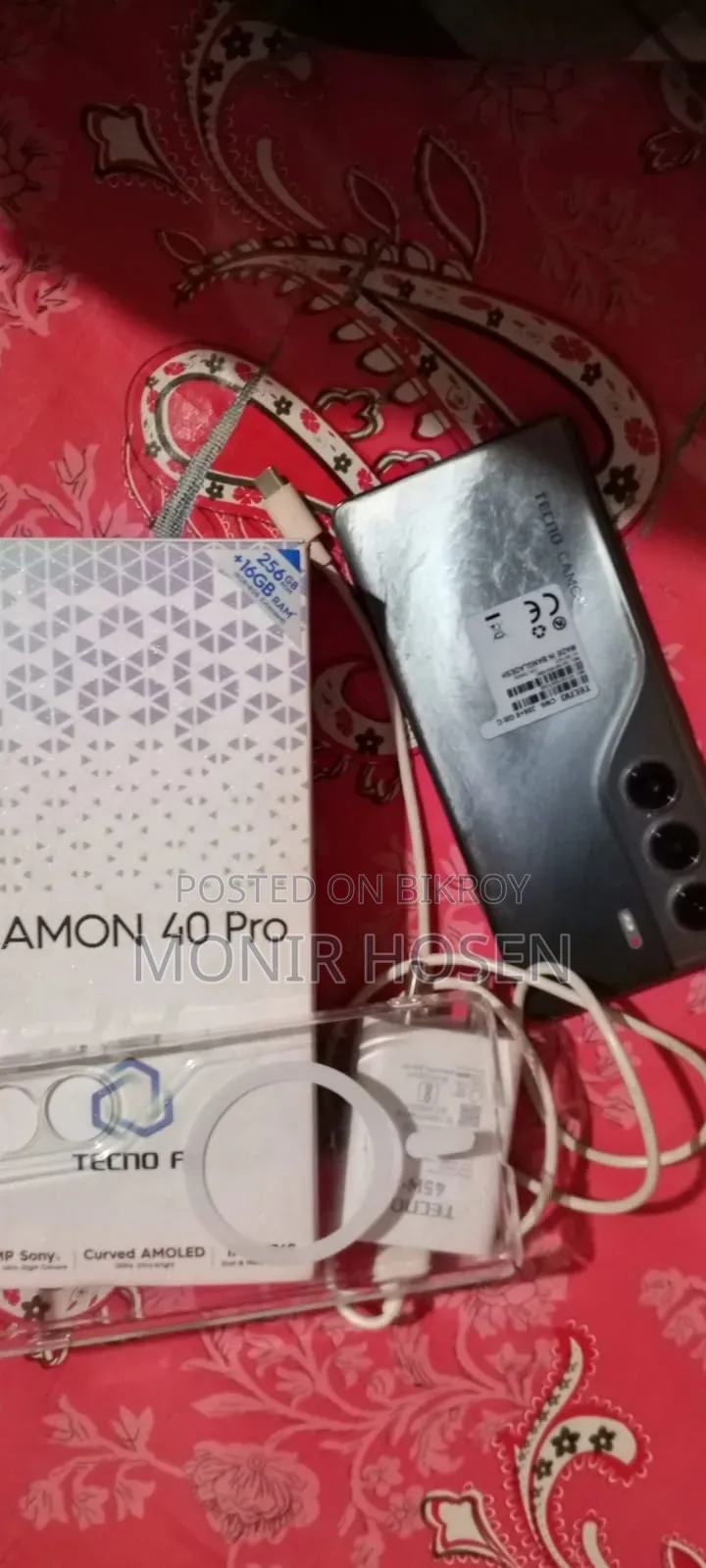 New Tecno Camon 40 Pro 4G 256 GB Black