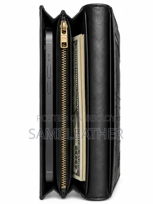 Premium 100% Genuine Leather Mobile Wallet | Stylish Durable