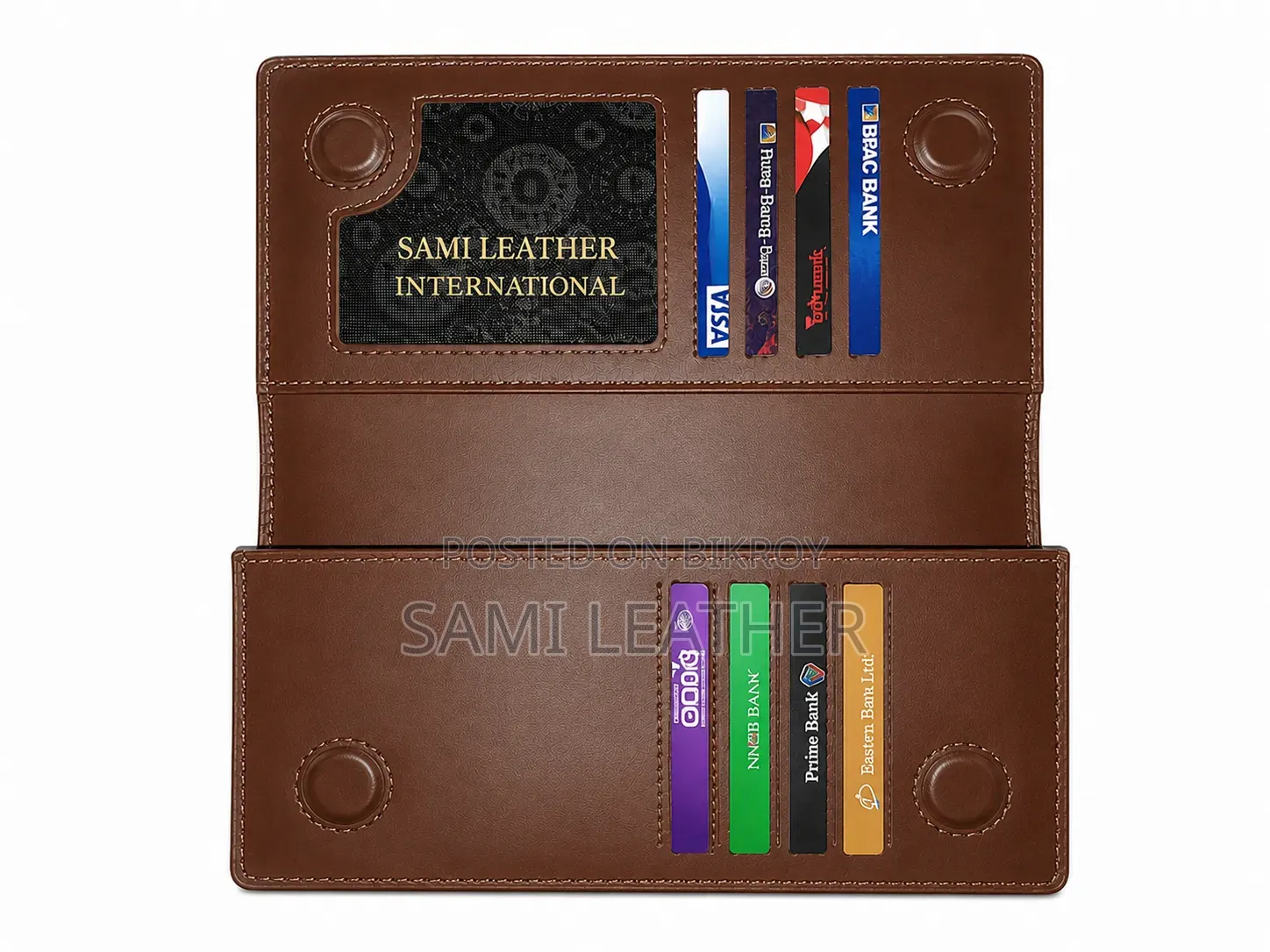 Premium 100% Genuine Leather Mobile Wallet | Stylish Durable