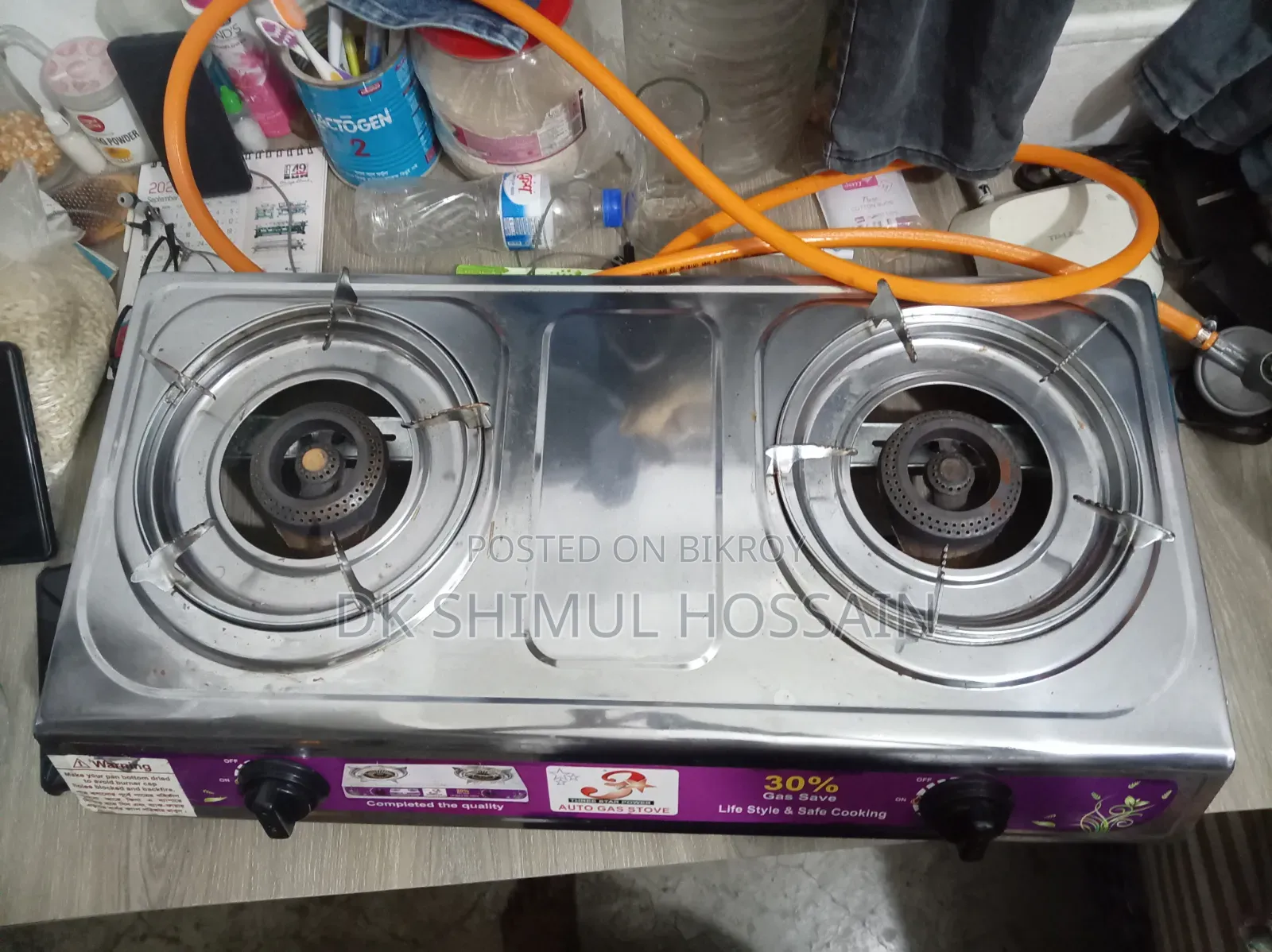 গ্যাসের চুলা ব্যবহৃত কিন্তু নতুন কন্ডিশন