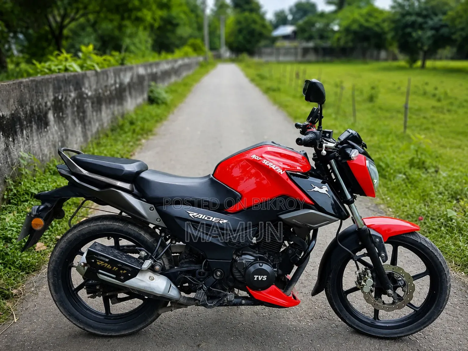 টিভিএস রাইডার ১২৫ ২০২২ লাল