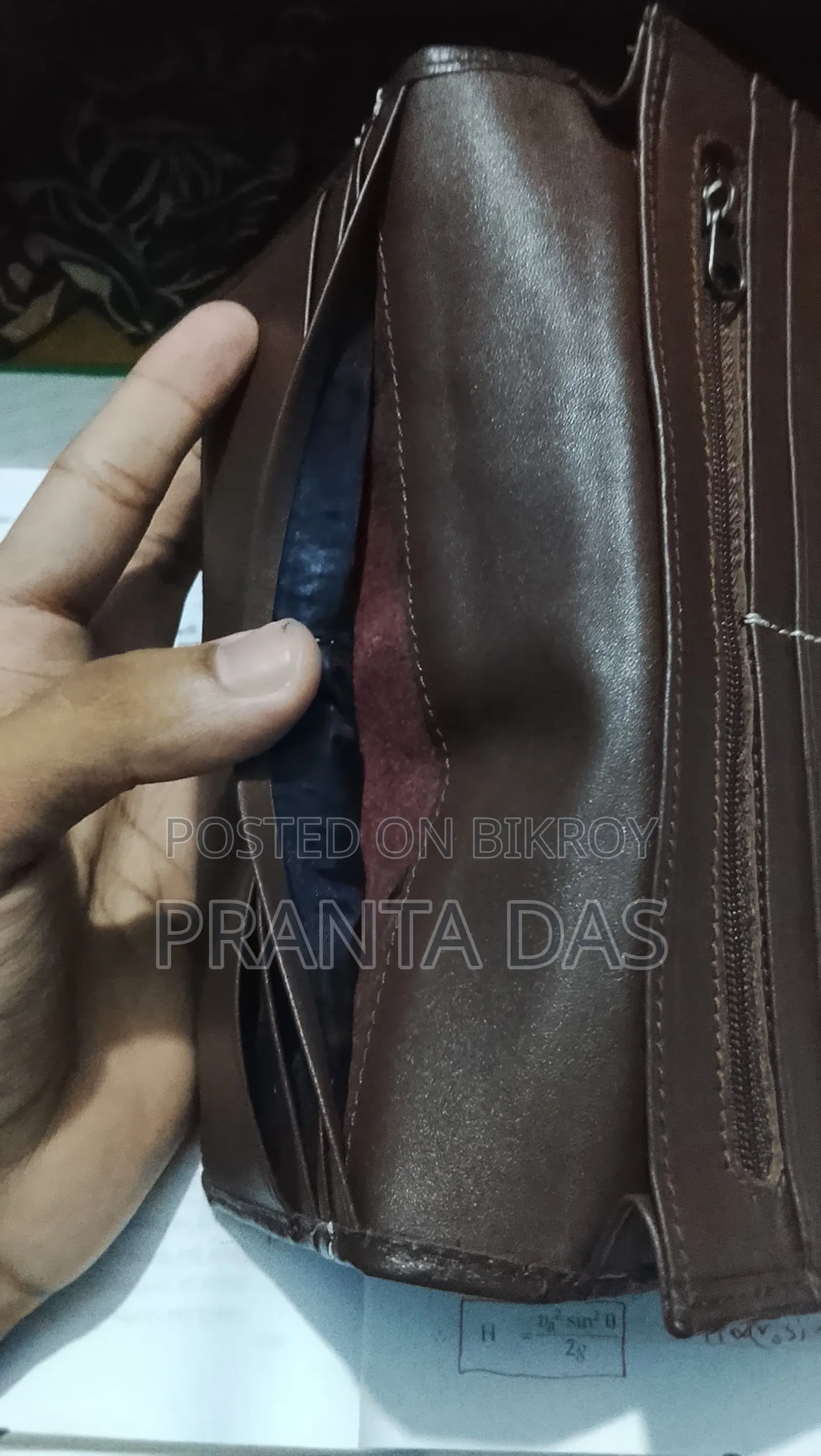 Genuine Leather Long Wallet