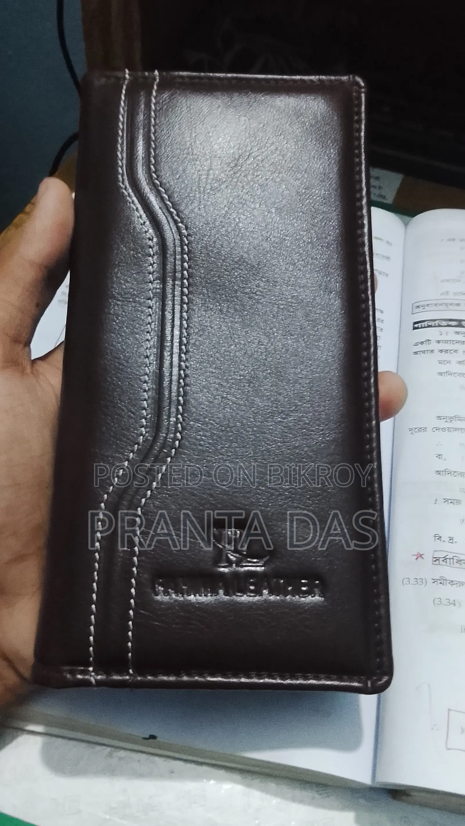 Genuine Leather Long Wallet
