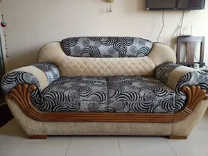 Teak Wood Cushion Sofa