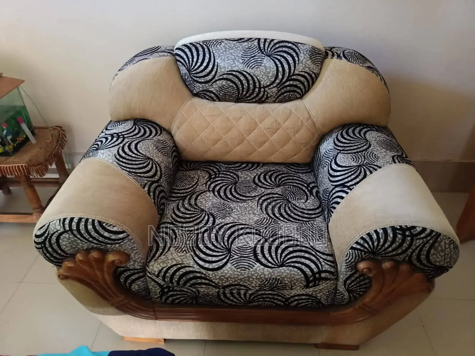 Teak Wood Cushion Sofa