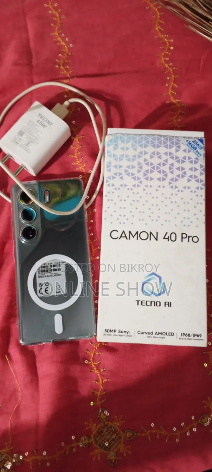 Tecno Camon 40 256 GB Black