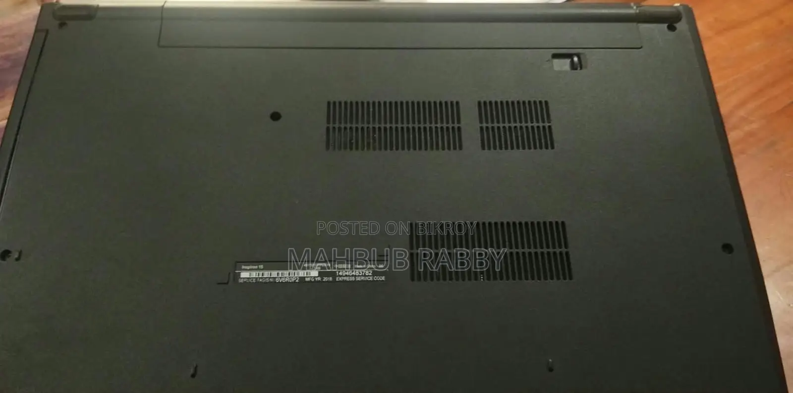 Laptop Dell Inspiron 15 3000 4GB Intel Core i3 SSD 128GB