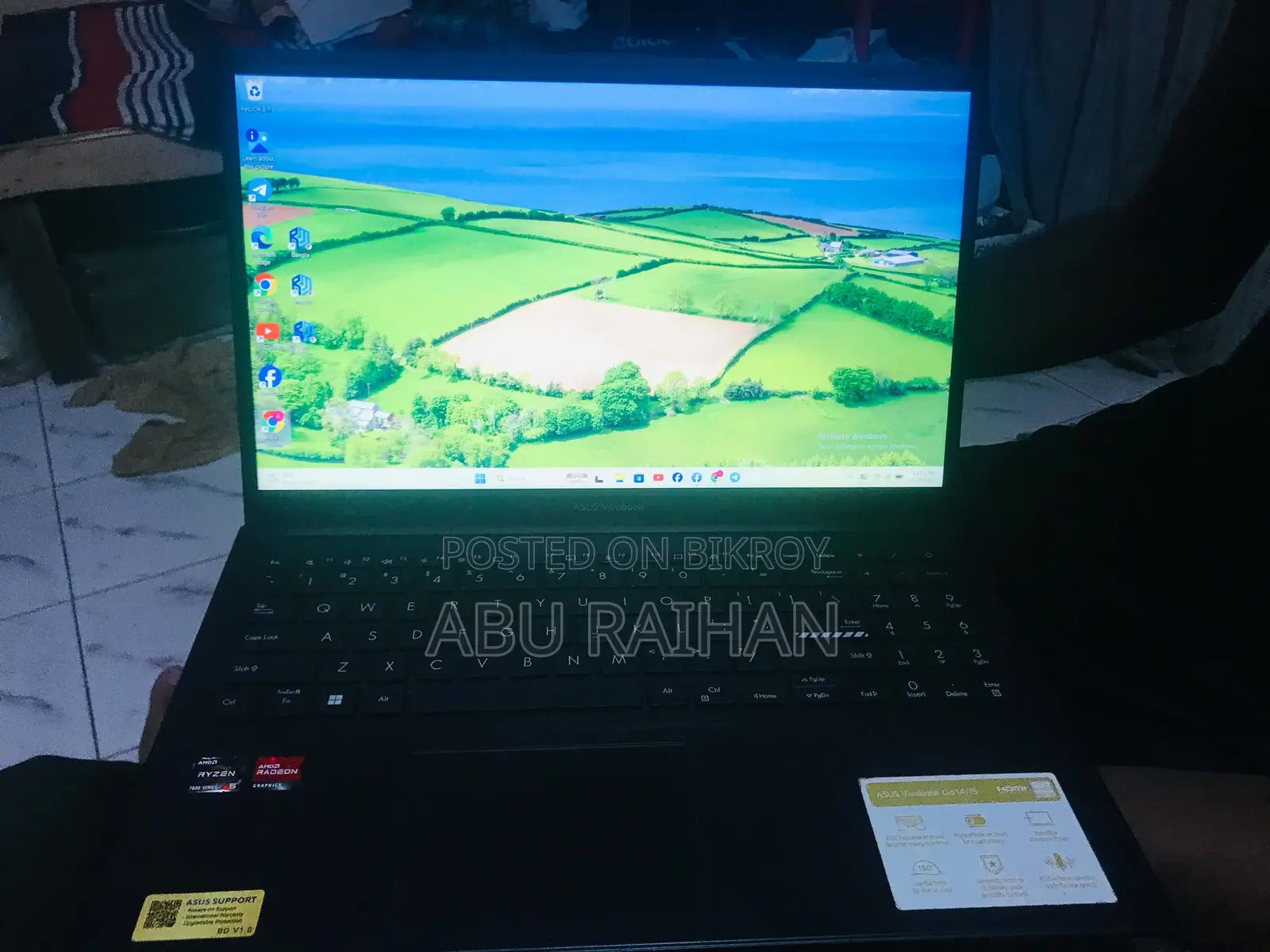 Laptop Asus Vivobook Go 15 16GB AMD Ryzen 5 SSD 512GB
