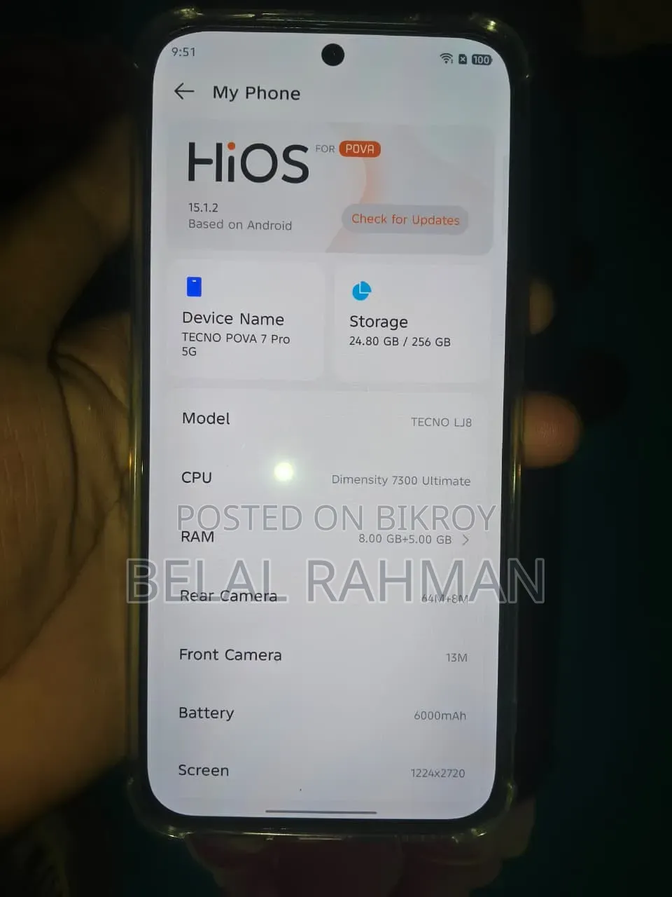 Tecno Pova 7 Ultra 5G 256 GB