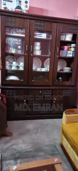 Corner Sofa, Tea Table Wall Showcase