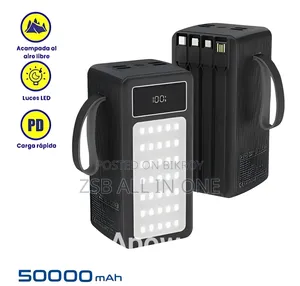 PZX V89s 50000mAh Power Bank With 22.5W PD LED Camping Light