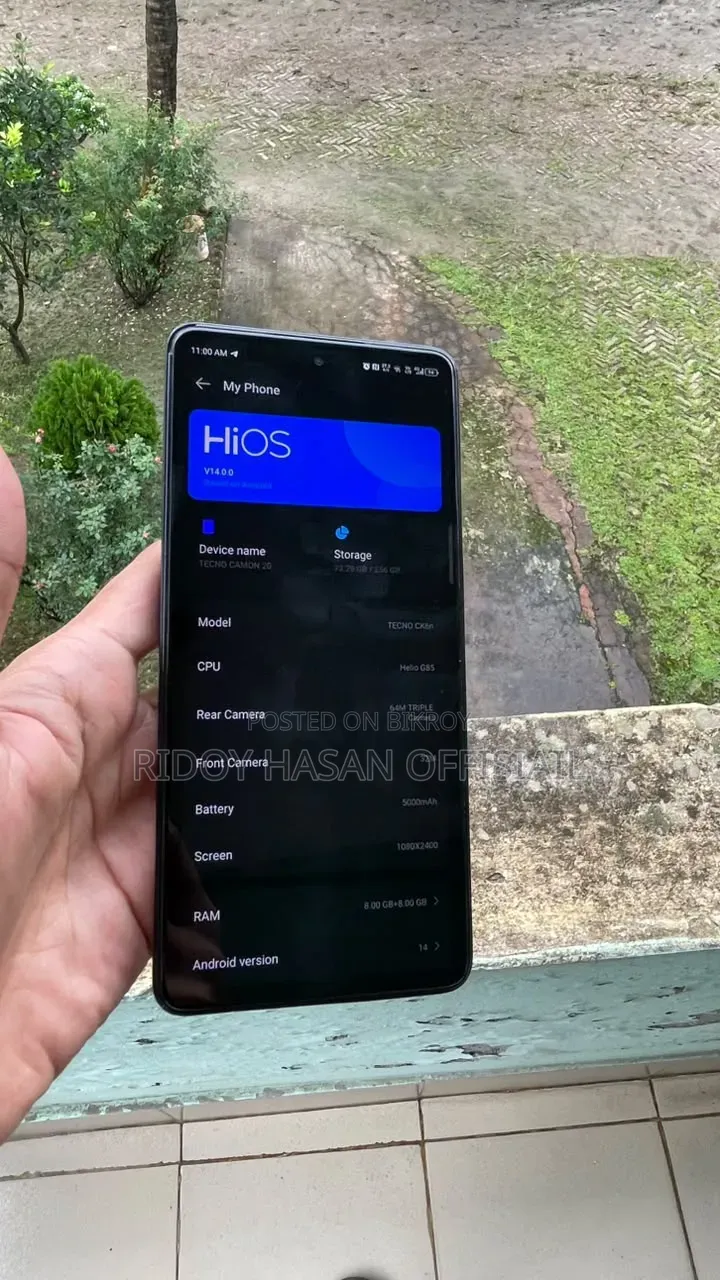 টেকনো ক্যামন ২০ ২৫৬ জিবি ব্ল্যাক