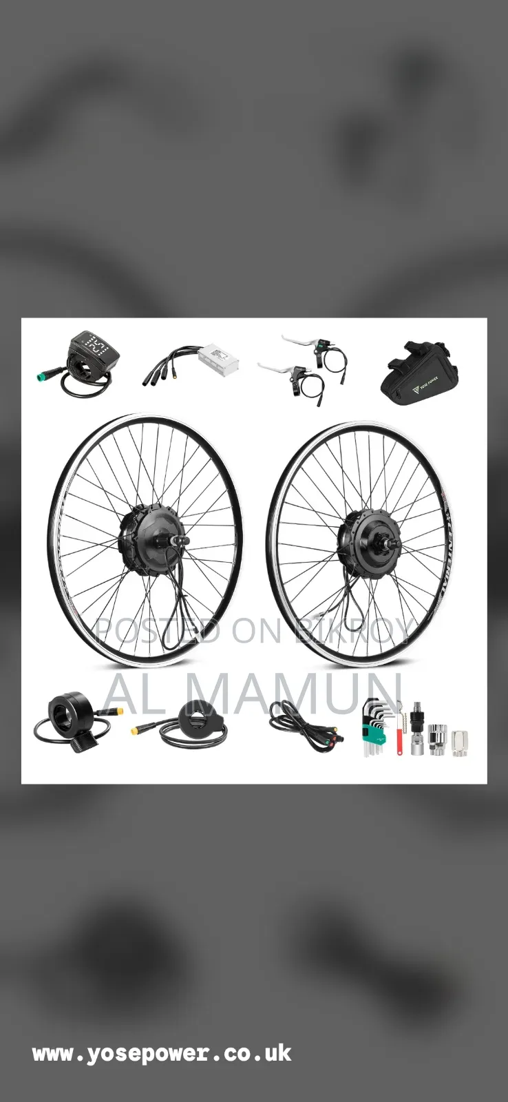   End of pedaling days! Now your bicycle will run on a motor!  
