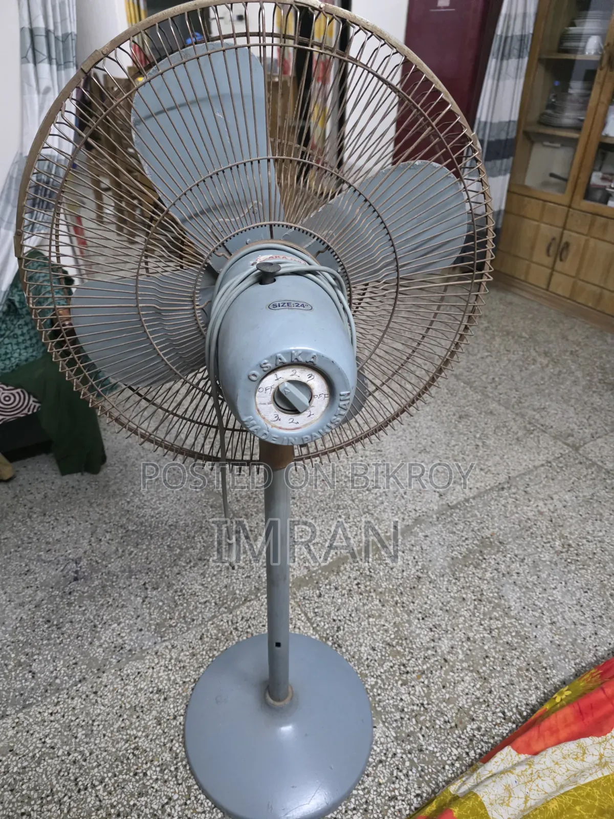 অরজিনাল পাকিস্তানি ওসাকা স্ট্যান্ড ফ্যান ২৪" বড় সাইজ