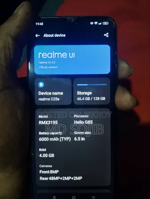 রিয়েলমি সি২৫এস ১২৮ জিবি ব্ল্যাক