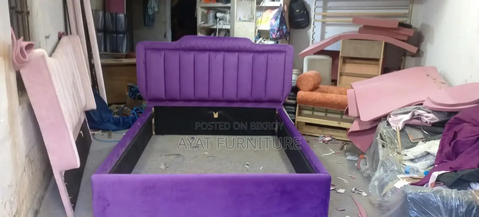 5/7 Box Bed Velvet Fabric