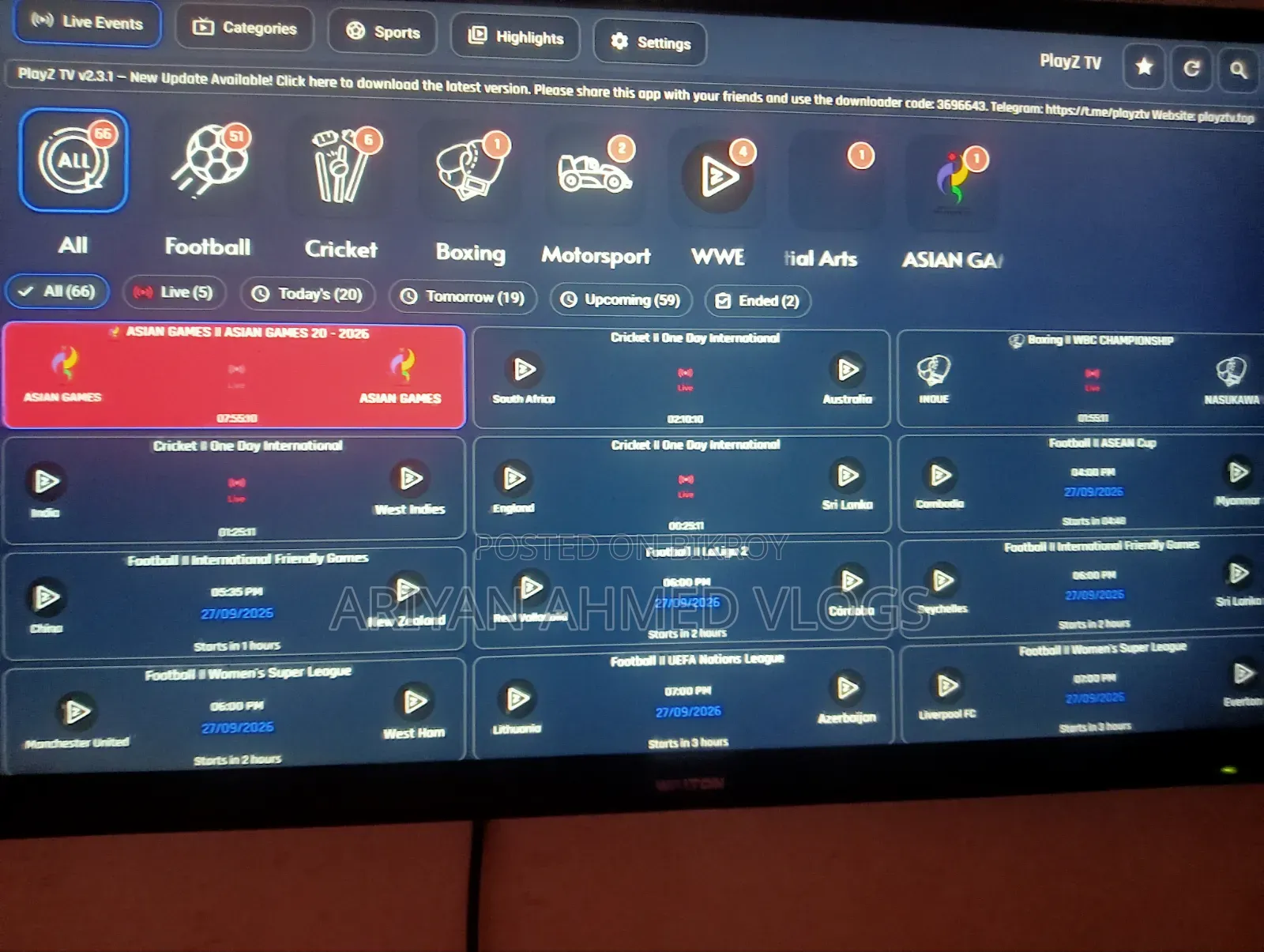 Walton Android TV for sale version 7 full fresh