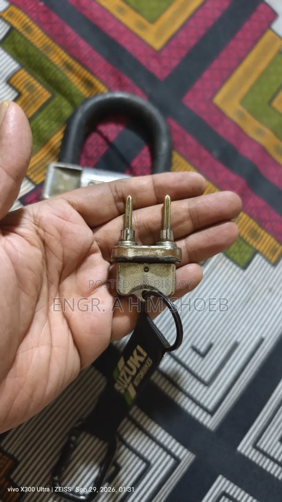 Acid Proof Motorcycle Lock