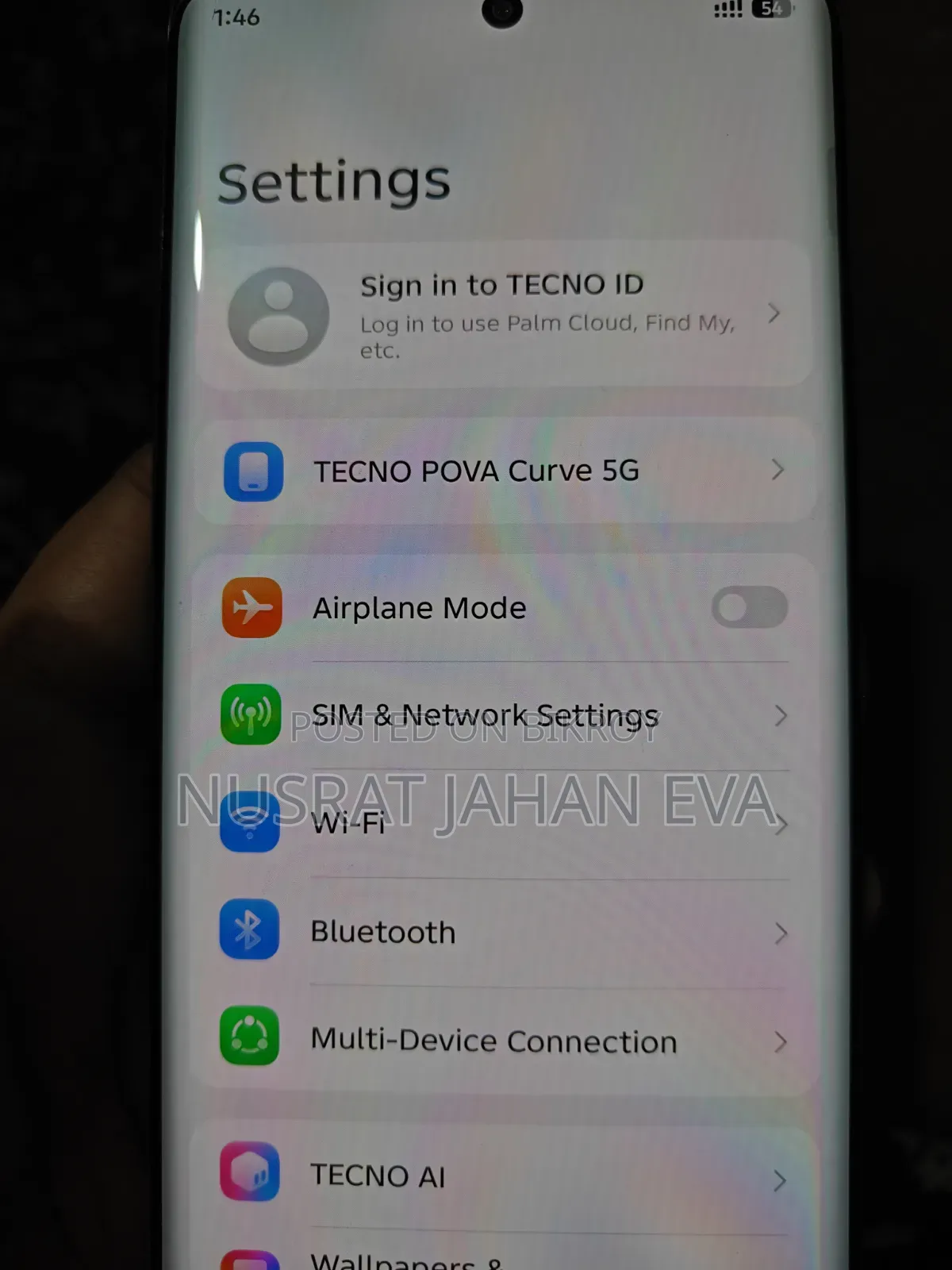 Tecno Pova Curve 256 GB Silver