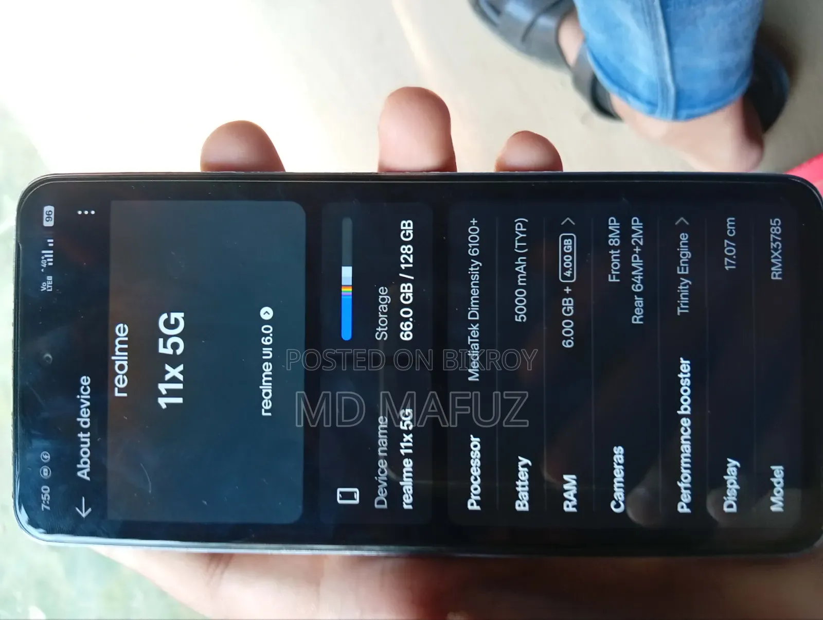 Realme 11 5G 256 GB Silver