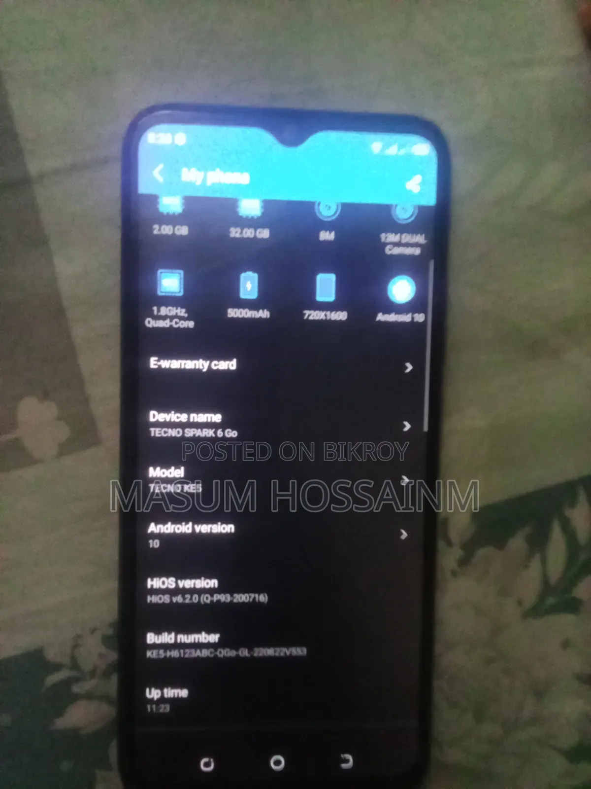 Tecno HD10 Blue