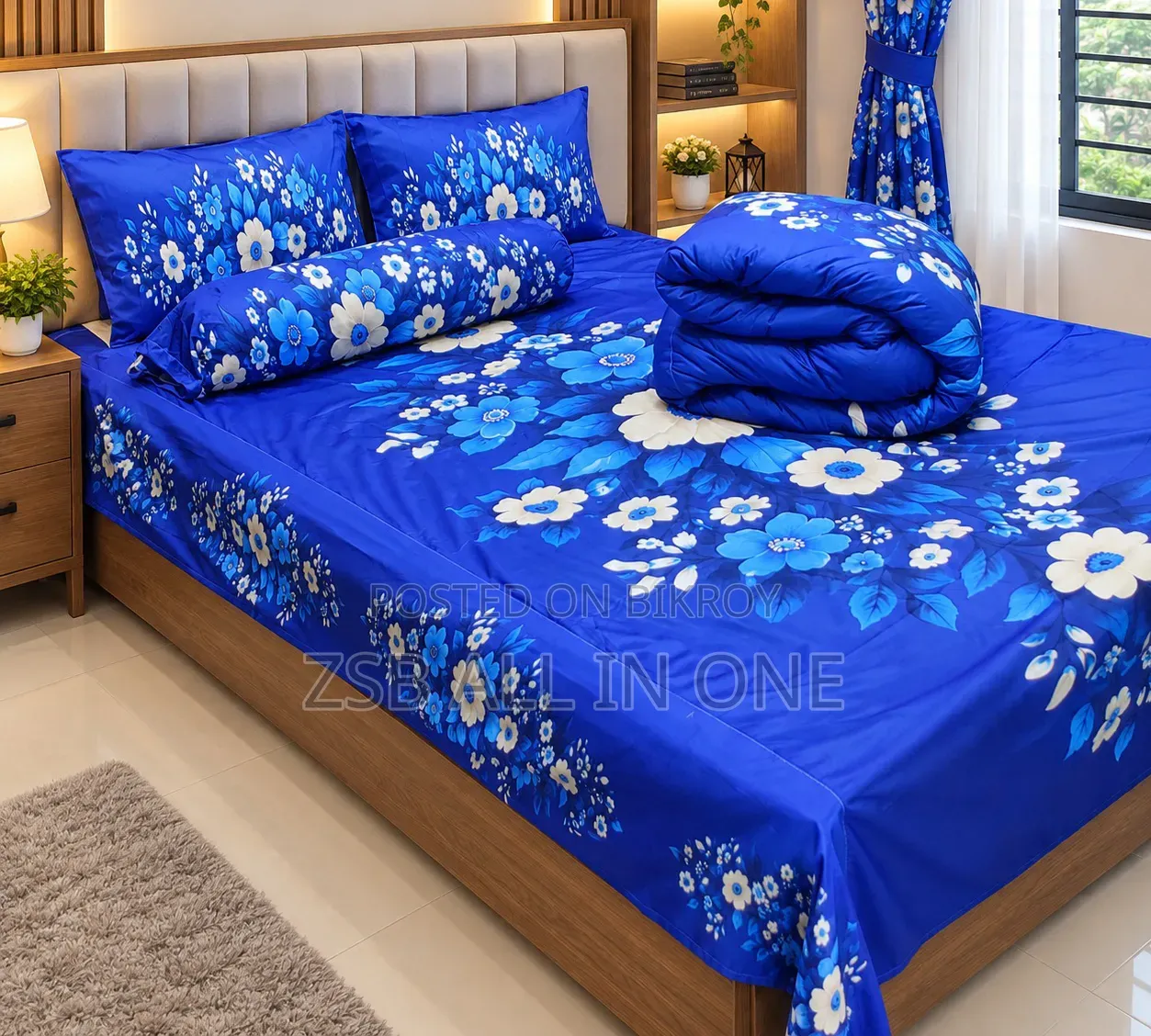 3D Design Premium 5 Pieces Comforter Set.