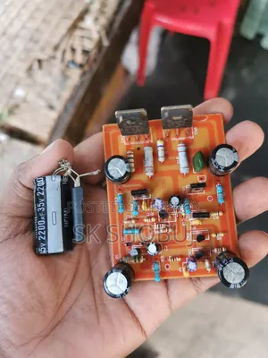 Price 150 BDT, Two Transistor Amplifier Board with Filtered Capacitor