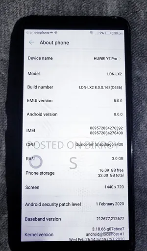 Huawei Y7 Prime 2018 32 GB Blue