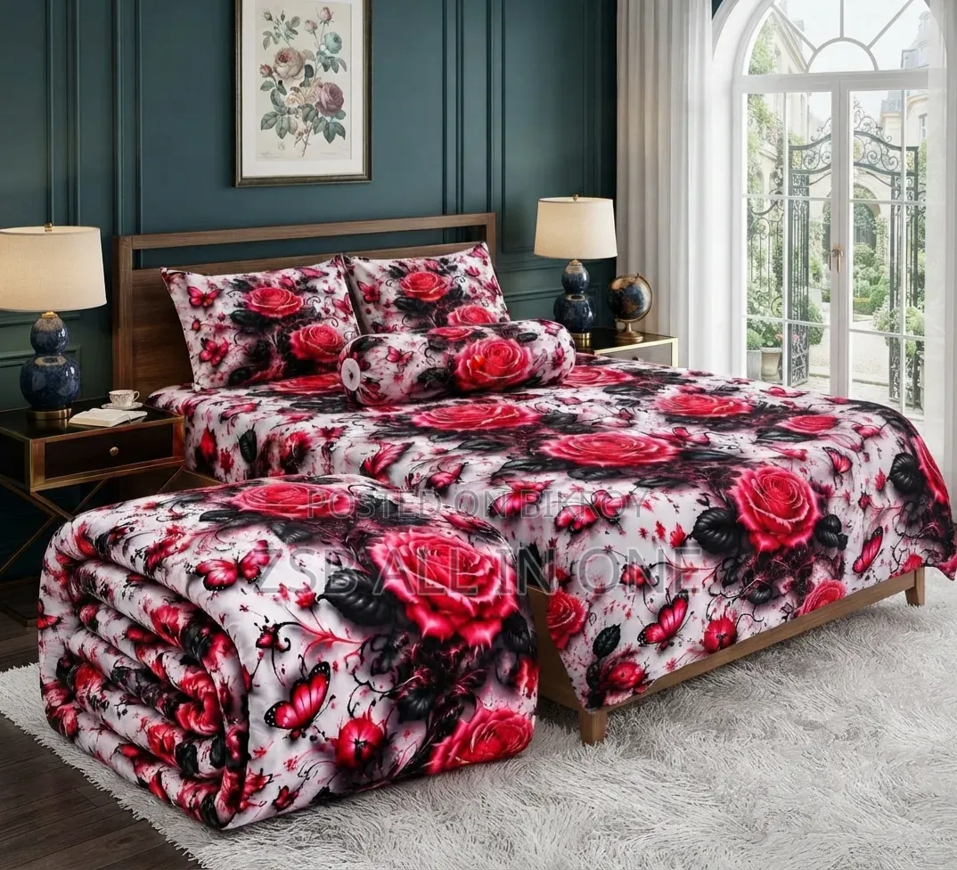 5 Pieces 3D Print Comforter Set
