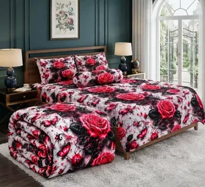 5 Pieces 3D Print Comforter Set
