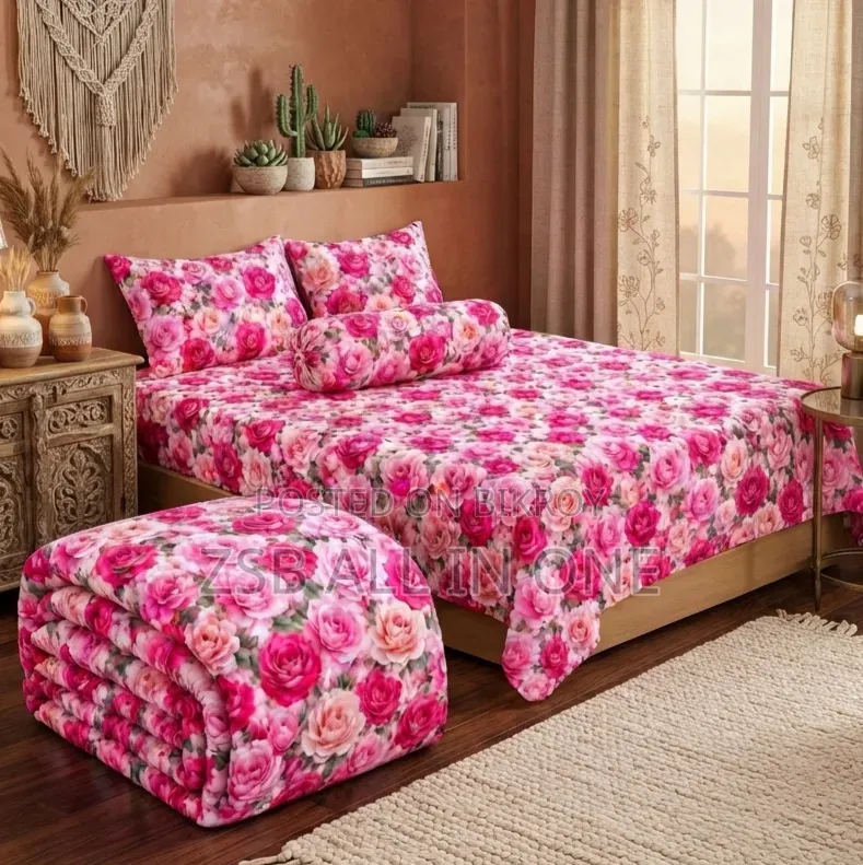 5 Pieces 3D Print Comforter Set
