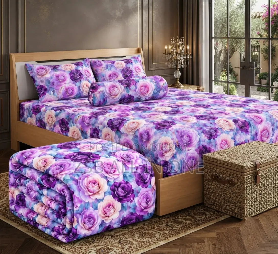 5 Pieces 3D Print Comforter Set
