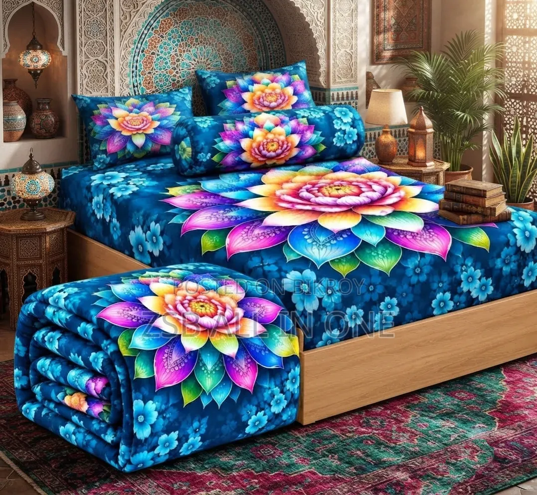 5 Pieces 3D Print Comforter Set