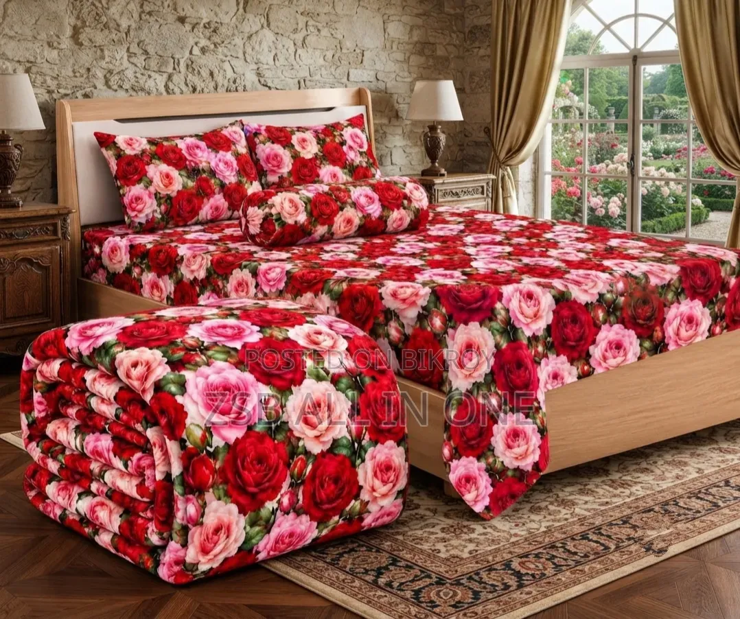 5 Pieces 3D Print Comforter Set