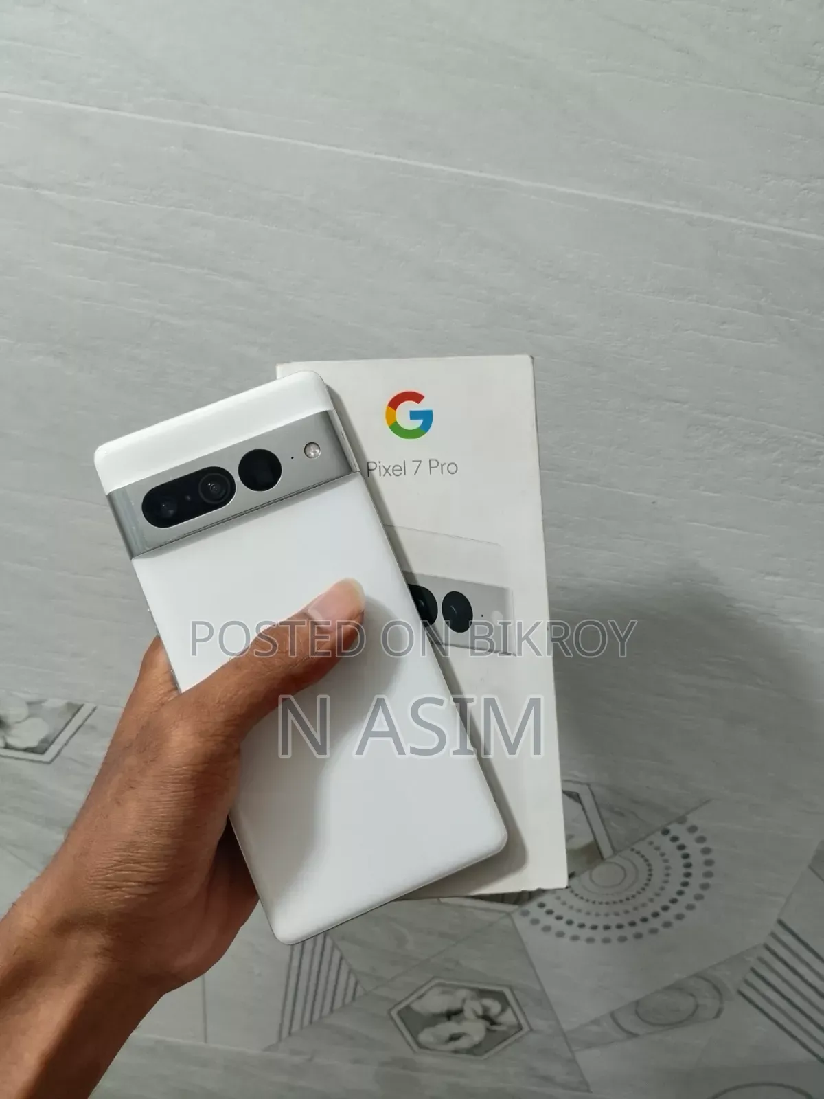 নতুন গুগল পিক্সেল ৭ প্রো ১২৮ জিবি সাদা